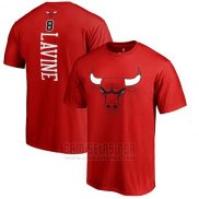 Camiseta Manga Corta Zach Lavine Chicago Bulls Rojo
