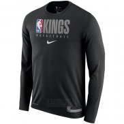 Camiseta Manga Larga Sacramento Kings Negro