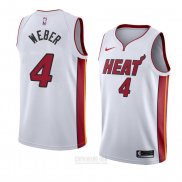 Camiseta Miami Heat Briante Weber #4 Association 2018 Blanco