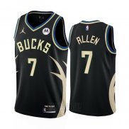 Camiseta Milwaukee Bucks Grayson Allen #7 Statement 2022-23 Negro