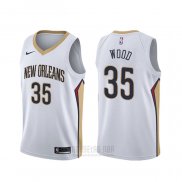 Camiseta New Orleans Pelicans Christian Wood #35 Association Blanco