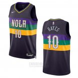 Camiseta New Orleans Pelicans Jaxson Hayes #10 Ciudad 2022-23 Violeta
