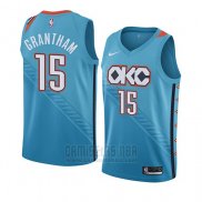 Camiseta Oklahoma City Thunder Donte Grantham #15 Ciudad 2018-19 Azul