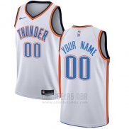 Camiseta Oklahoma City Thunder Nike Personalizada 17-18 Blanco