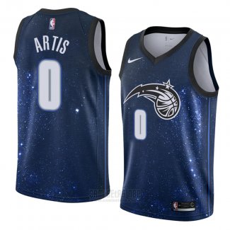 Camiseta Orlando Magic Jamel Artis #0 Ciudad 2018 Azul