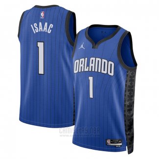 Camiseta Orlando Magic Jonathan Isaac #1 Statement 2022-23 Azul