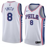 Camiseta Philadelphia 76ers Zhaire Smith #8 Association 2018 Blanco