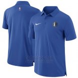 Camiseta Polo Dallas Mavericks Azul