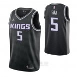 Camiseta Sacramento Kings De'Aaron Fox #5 Statement 2020-21 Negro