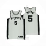 Camiseta San Antonio Spurs Dejounte Murray #5 Association Autentico Blanco