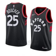 Camiseta Toronto Raptors Chris Boucher #25 Statement 2018 Negro