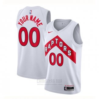 Camiseta Toronto Raptors Personalizada Association 2020-21 Blanco