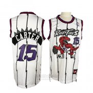 Camiseta Toronto Raptors Vince Carter #15 Retro Blanco