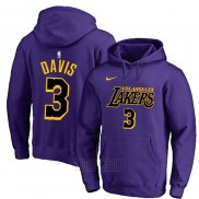 Sudaderas con Capucha Anthony Davis Los Angeles Lakers Violeta2