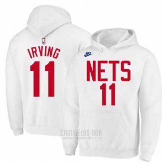 Sudaderas con Capucha Brooklyn Nets Kyrie Irving Classic 2022-23 Blanco