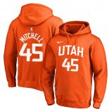 Sudaderas con Capucha Donovan Mitchell Utah Jazz Naranja 2019-20 Ciudad