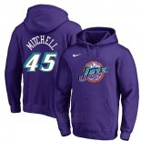 Sudaderas con Capucha Donovan Mitchell Utah Jazz Violeta 2019-20 Ciudad