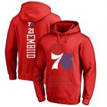 Sudaderas con Capucha Joel Embiid Philadelphia 76ers Rojo4