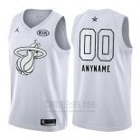 Camiseta All Star 2018 Miami Heat Nike Personalizada Blanco