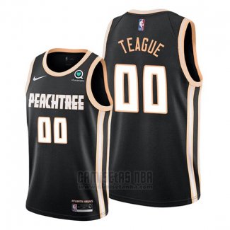 Camiseta Atlanta Hawks Jeff Teague #00 Ciudad Negro