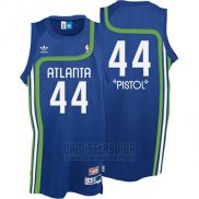 Camiseta Atlanta Hawks Pistol Pete #44 Retro Azul