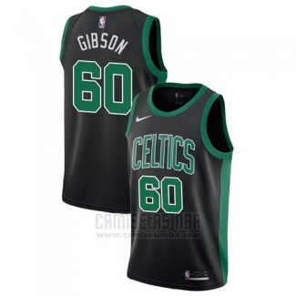 Camiseta Boston Celtics Jonathan Gibson #60 Statement 2017-18 Negro