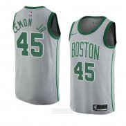 Camiseta Boston Celtics Walter Lemon JR. #45 Ciudad 2018-19 Gris