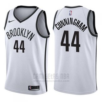 Camiseta Brooklyn Nets Dante Cunningham #44 Association 2017-18 Blanco