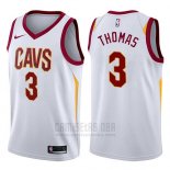 Camiseta Cleveland Cavaliers Isaiah Thomas #3 2017-18 Blanco