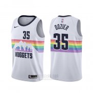 Camiseta Denver Nuggets P.j. Dozier #35 Ciudad Blanco