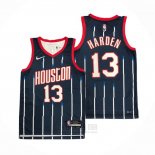 Camiseta Houston Rockets James Harden #13 Ciudad 2021-22 Azul