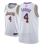 Camiseta Los Angeles Lakers Alex Caruso #4 Association 2018-19 Blanco