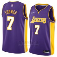 Camiseta Los Angeles Lakers Isaiah Thomas #7 Statement 2018 Violeta