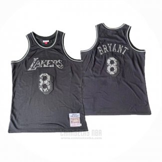 Camiseta Los Angeles Lakers Kobe Bryant #8 Swingman Mitchell & Ness 1996-97 Negro