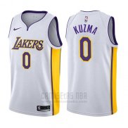 Camiseta Los Angeles Lakers Kyle Kuzma #0 2017-18 Blanco