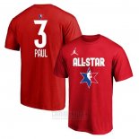 Camiseta Manga Corta All Star 2020 Oklahoma City Thunder Chris Paul Rojo