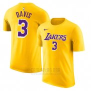Camiseta Manga Corta Anthony Davis Los Angeles Lakers Amarillo2