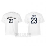 Camiseta Manga Corta Anthony Davis New Orleans Pelicans Blanco2
