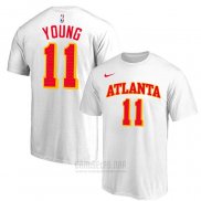 Camiseta Manga Corta Atlanta Hawks Trae Young Association Blanco