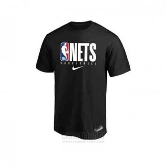 Camiseta Manga Corta Brooklyn Nets 2019 Negro