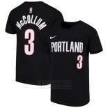 Camiseta Manga Corta C.j. McCollum Portland Trail Blazers 2019 Negro