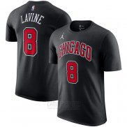 Camiseta Manga Corta Chicago Bulls Zach LaVine Statement Negro