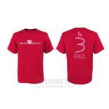 Camiseta Manga Corta Chris Paul Houston Rockets Rojo Peppa Pig Cruzado