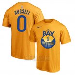 Camiseta Manga Corta D'Angelo Russell Golden State Warriors 2019-20 Amarillo