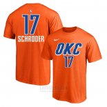 Camiseta Manga Corta Dennis Schroder Oklahoma City Thunder 2019-20 Naranja