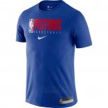 Camiseta Manga Corta Detroit Pistons 2019 Azul