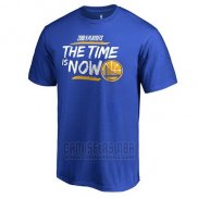 Camiseta Manga Corta Golden State Warriors Azul 2018 NBA Playoffs Bet Slogan
