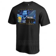 Camiseta Manga Corta Golden State Warriors Negro 2018 NBA Finals Champions MVP