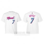 Camiseta Manga Corta Goran Dragic Miami Heat Blanco Ciudad