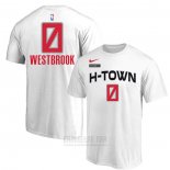 Camiseta Manga Corta Houston Rockets Russell Westbrook Blanco